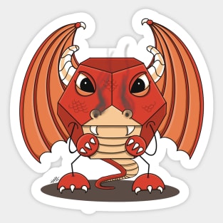 Dragon Hit Die Sticker